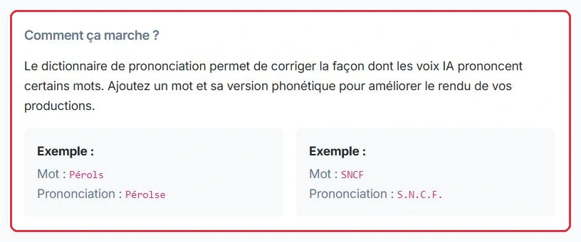 La carte « Comment ça marche ? » et ses deux exemples